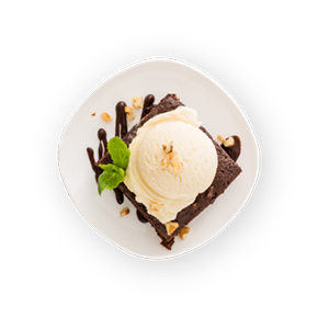Mr_breakfast__0004_chocolate-brownie-with-vanilla-ice-cream-nuts-mint